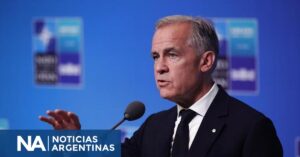 El primer ministro canadiense, Mark Carney, durante un acto federalista en Calgary.