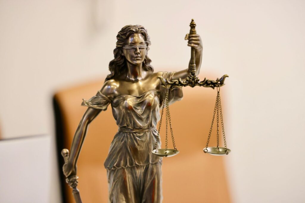 Estatua de la Justicia. Imagen ilustrativa.