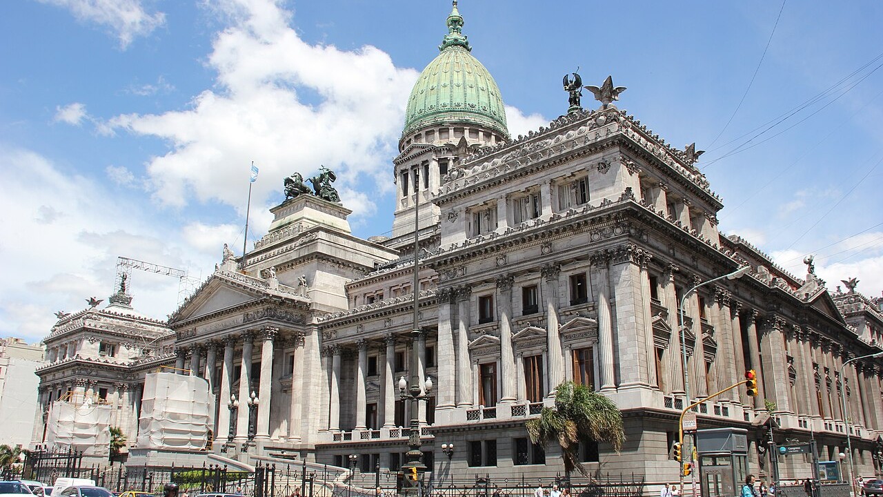 Fachada y cúpula del Palacio del Congreso de la Nación Argentina, en Buenos Aires, en una foto de 2014.