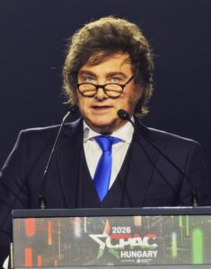 El presidente Javier Milei durante un discurso en 2026 (foto de archivo).