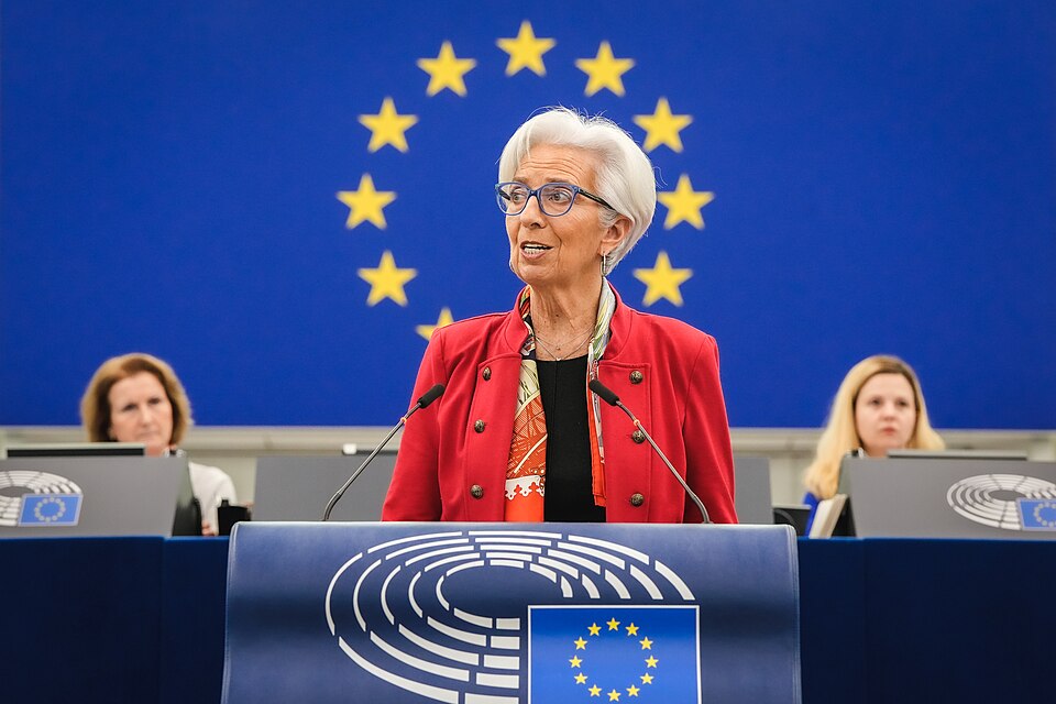 Christine Lagarde habla ante el Parlamento Europeo. Imagen de archivo.