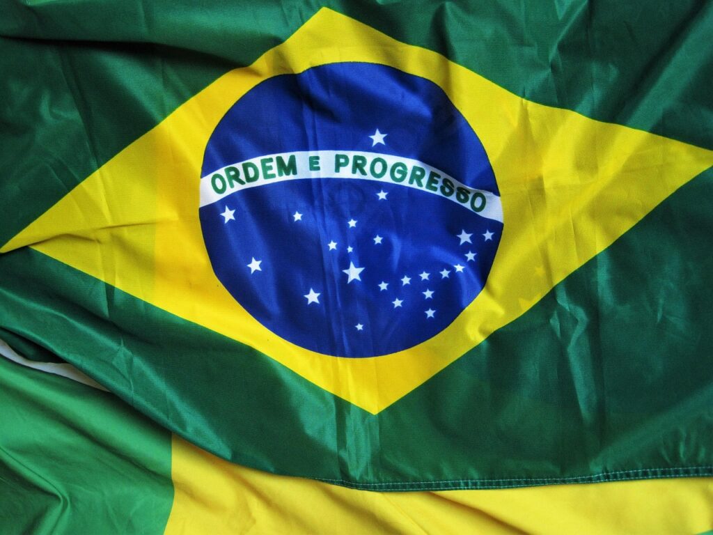 Bandera de Brasil. Imagen ilustrativa.