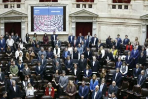 El recinto de la Cámara de Diputados durante la sesión especial.