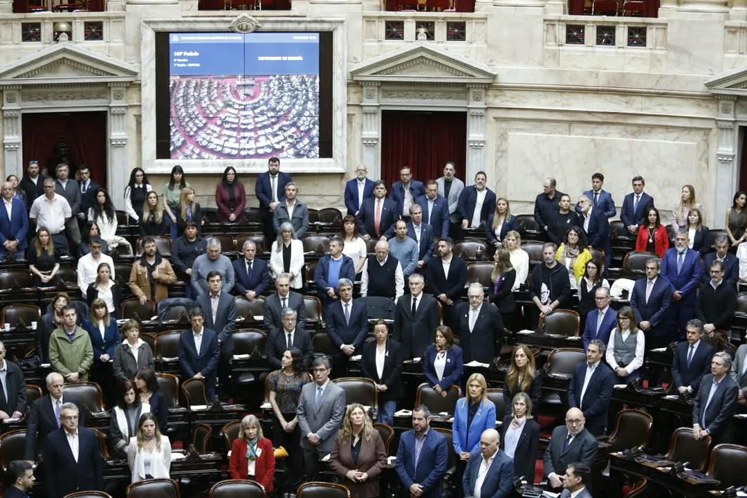 El recinto de la Cámara de Diputados durante la sesión especial.