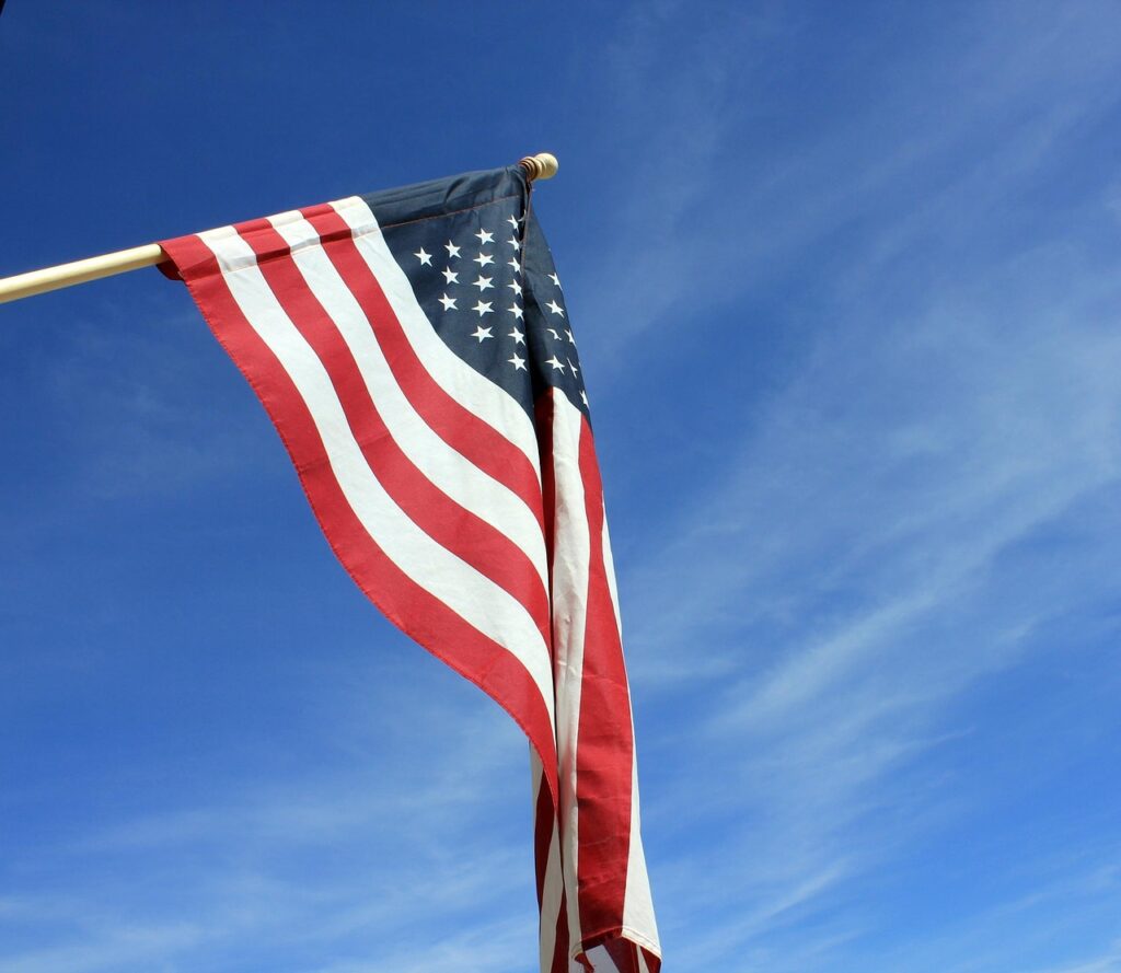 Bandera de Estados Unidos. Foto ilustrativa.