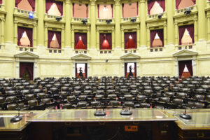El recinto de la Cámara de Diputados de la Nación, en el Congreso, en Buenos Aires (foto de archivo).
