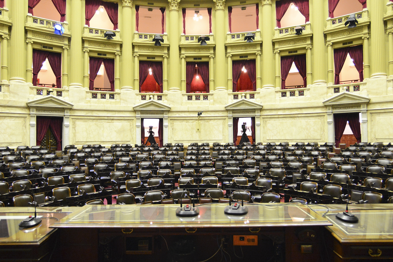El recinto de la Cámara de Diputados de la Nación, en el Congreso, en Buenos Aires (foto de archivo).