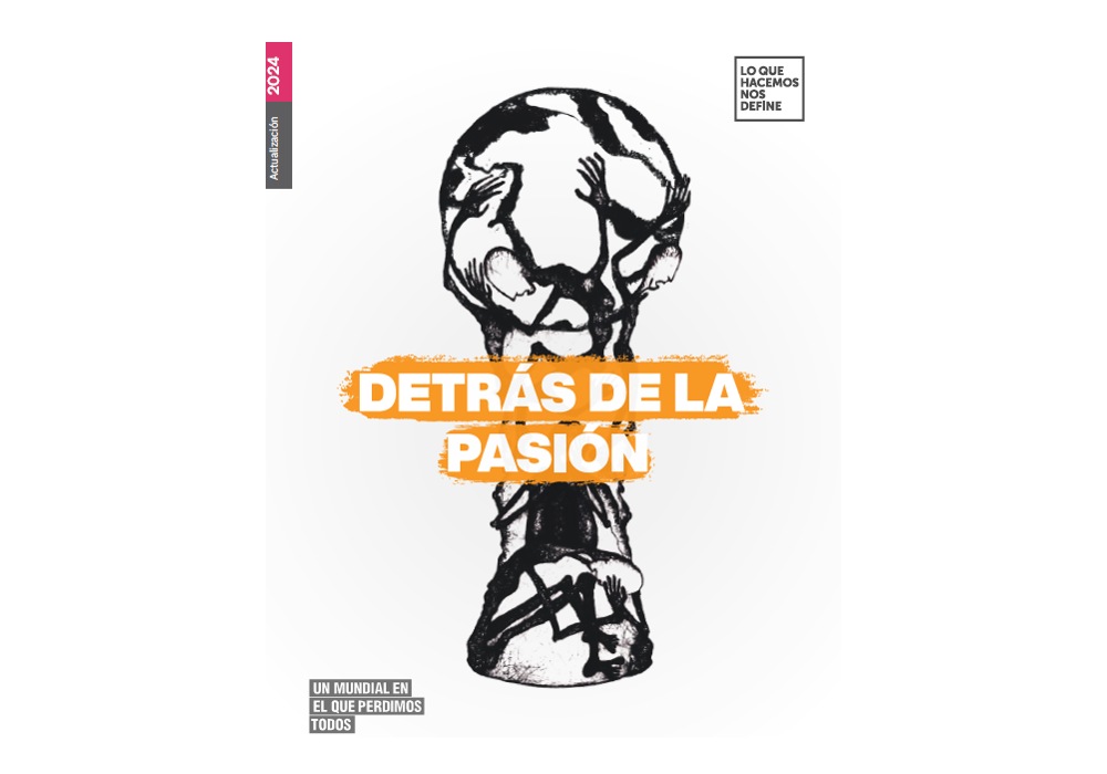 Ilustración de Detrás de la pasión: una copa formada por siluetas de trabajadores