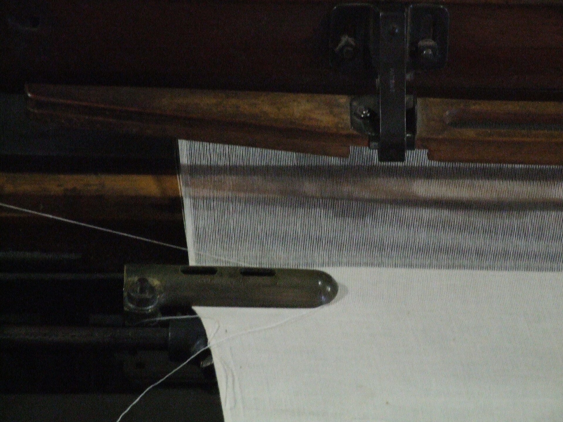 Un telar mecánico en un museo textil (foto de archivo).