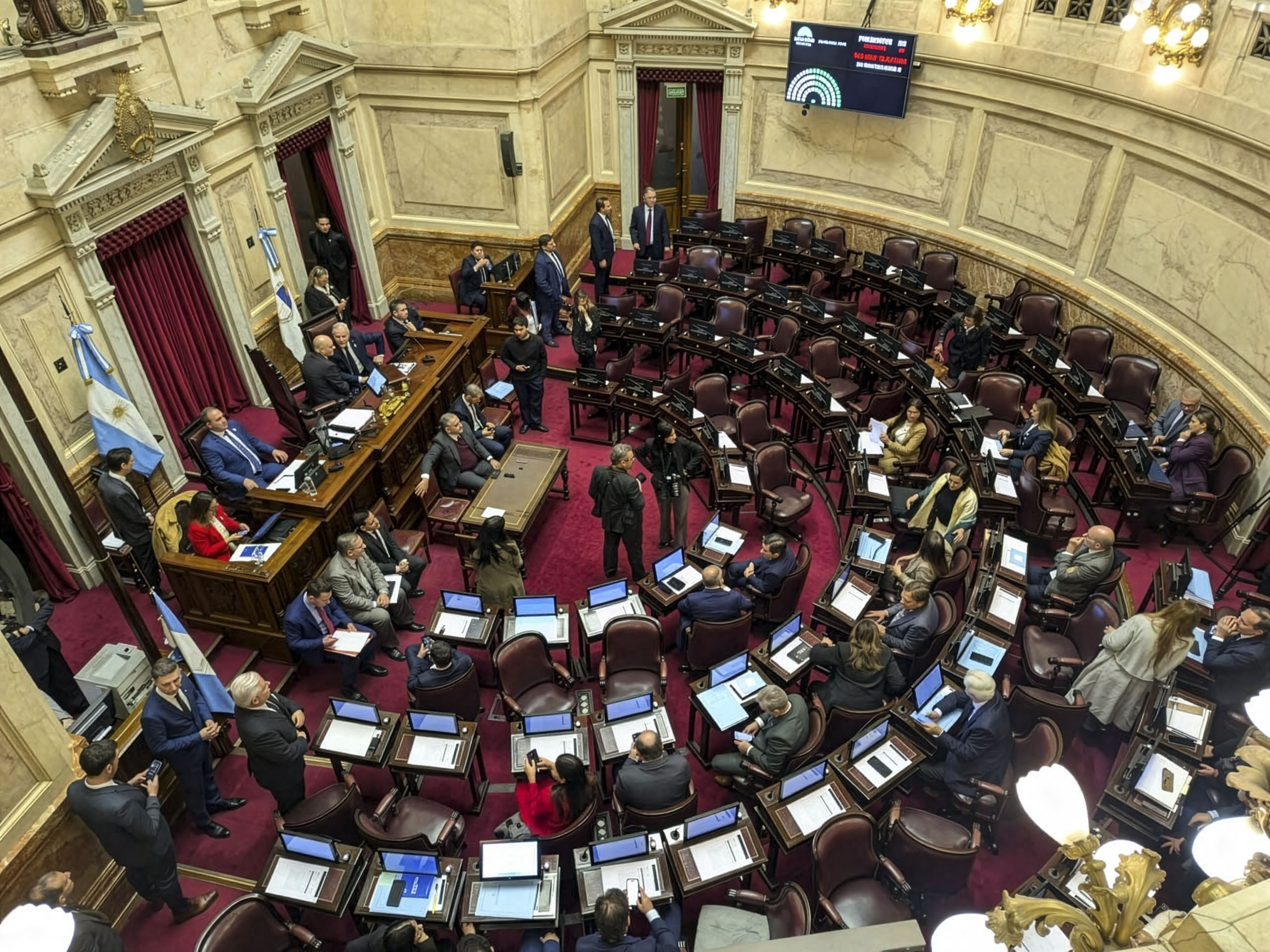 Sesión en el Congreso de la Nación, imagen de archivo