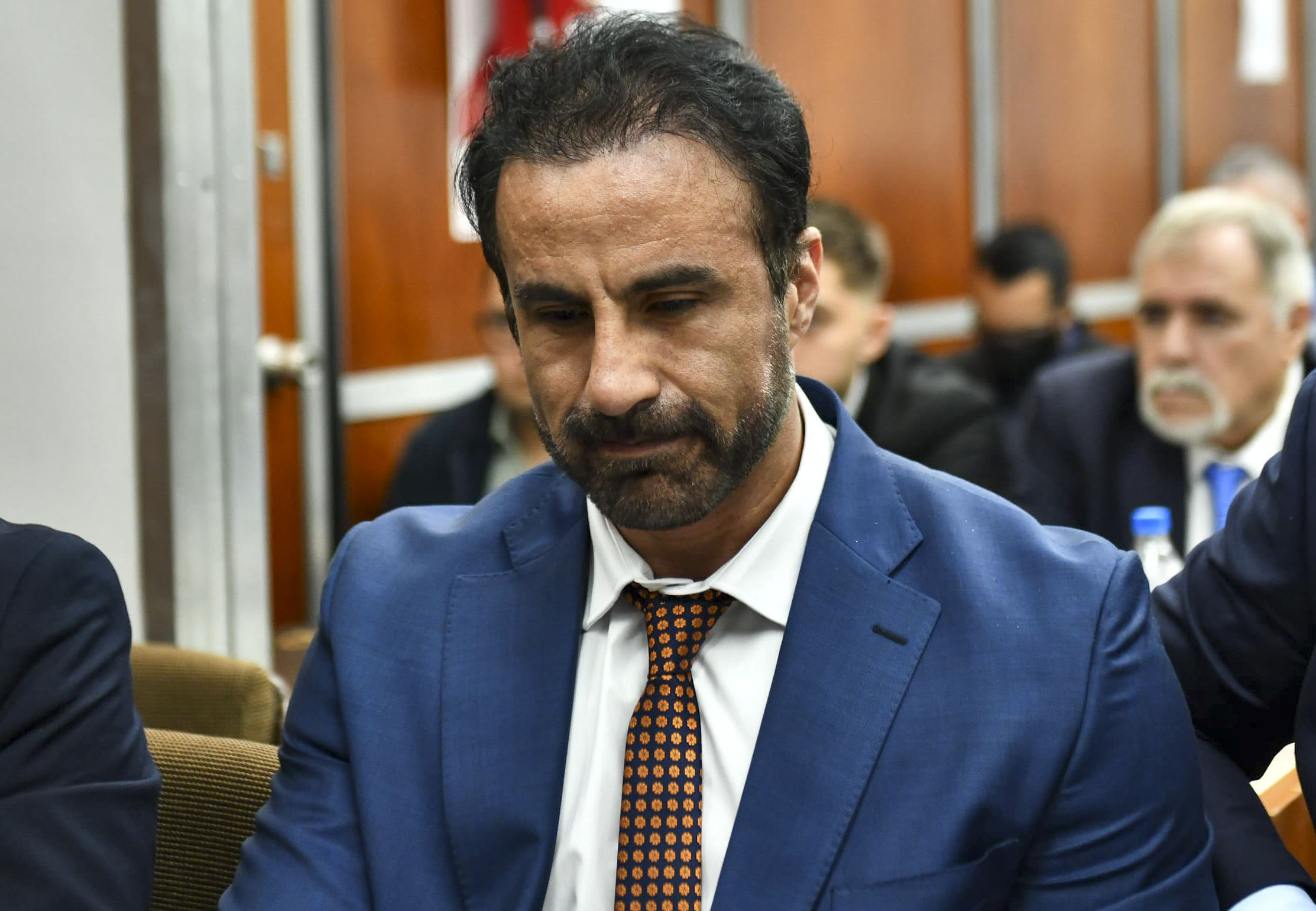 Leopoldo Luque, durante el juicio por la muerte de Maradona (foto de archivo).