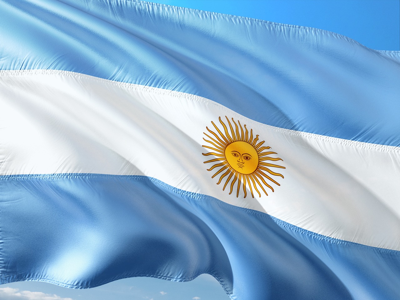 Bandera de Argentina. Foto ilustrativa.